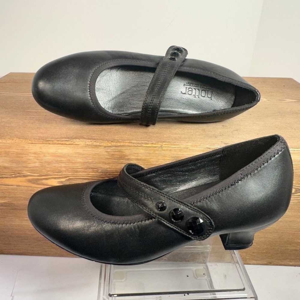 Hotter Charmaine Mary Jane Comfort Shoes Womens 7/ 38 Leather Academia Y2K Retro